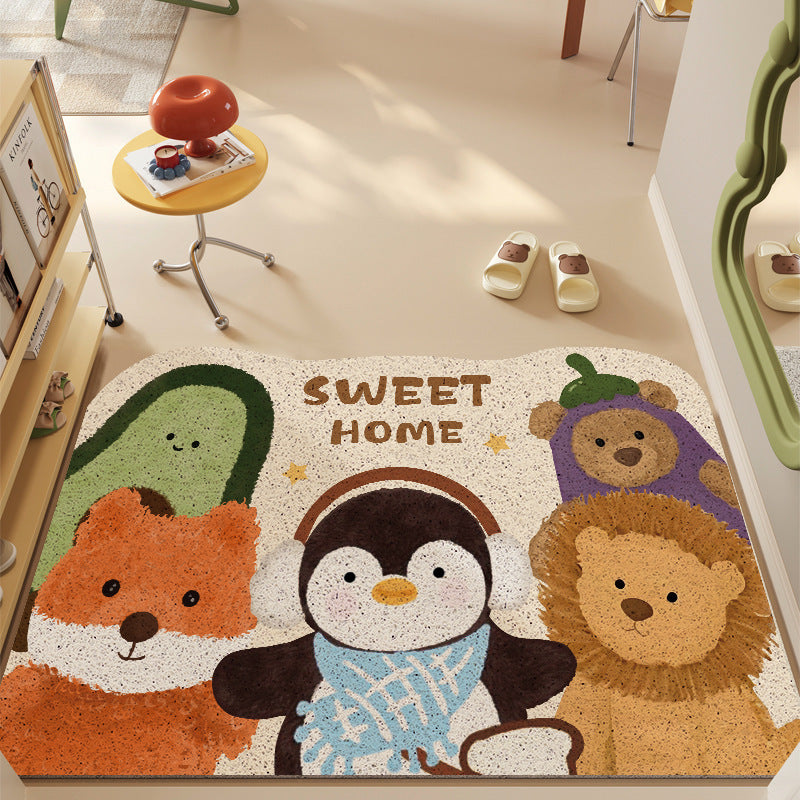 Cute Animal-Themed Welcome Mat