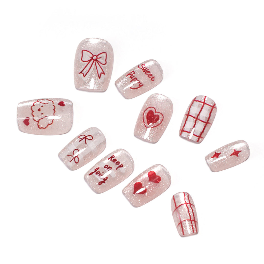 Artificial nail art with cute designs Kalsten