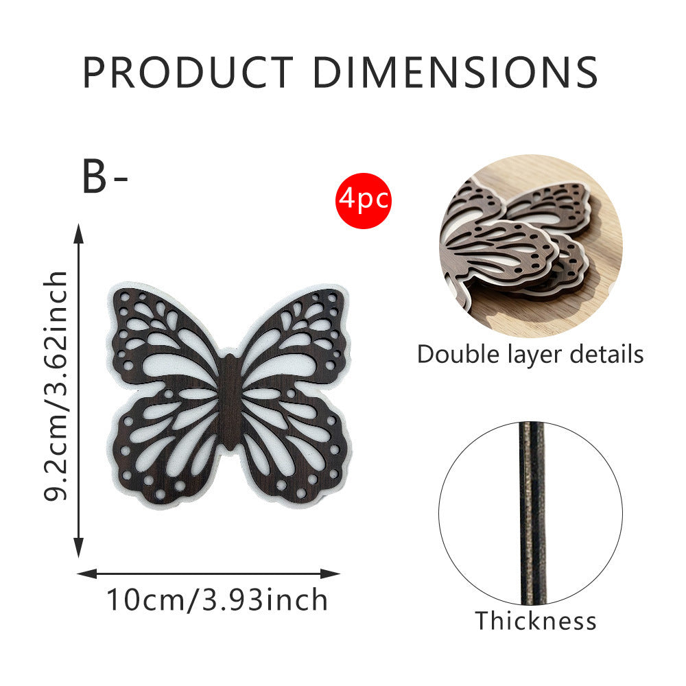 Decorative Butterfly Wooden Figure Kalsten