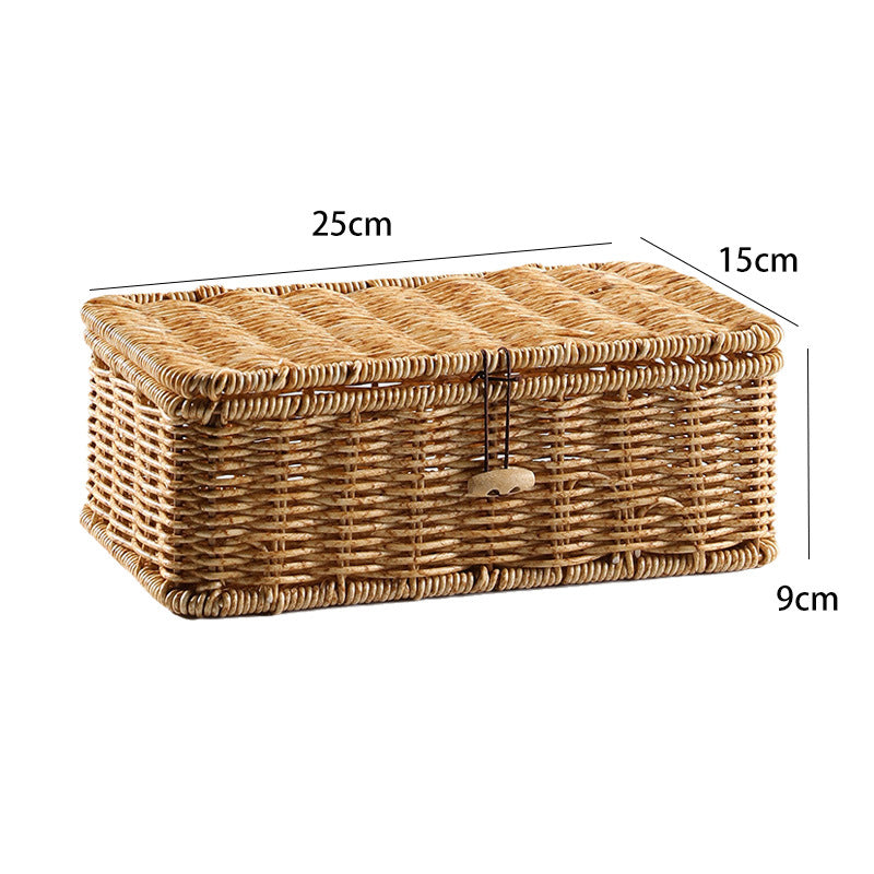 Handcrafted Natural Wicker Storage Chest Kalsten