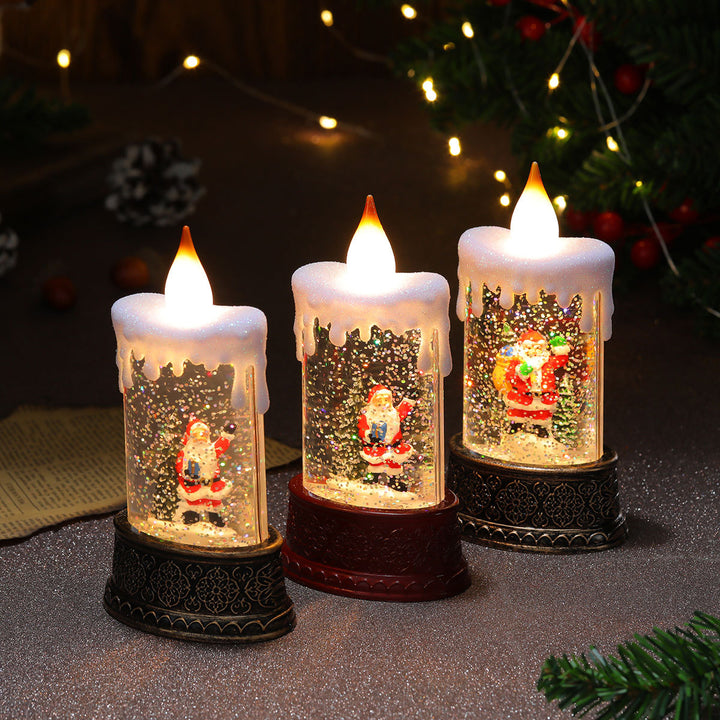 LED Illuminated Snow Globe Candle Decoration Kalsten
