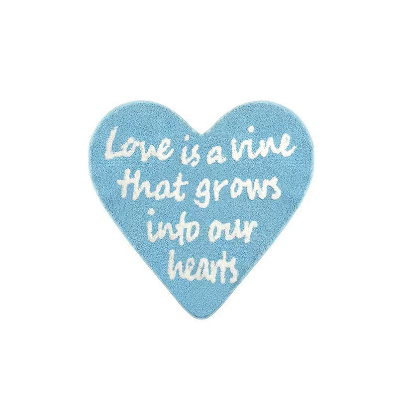 Heart-shaped Decorative Floor Mat