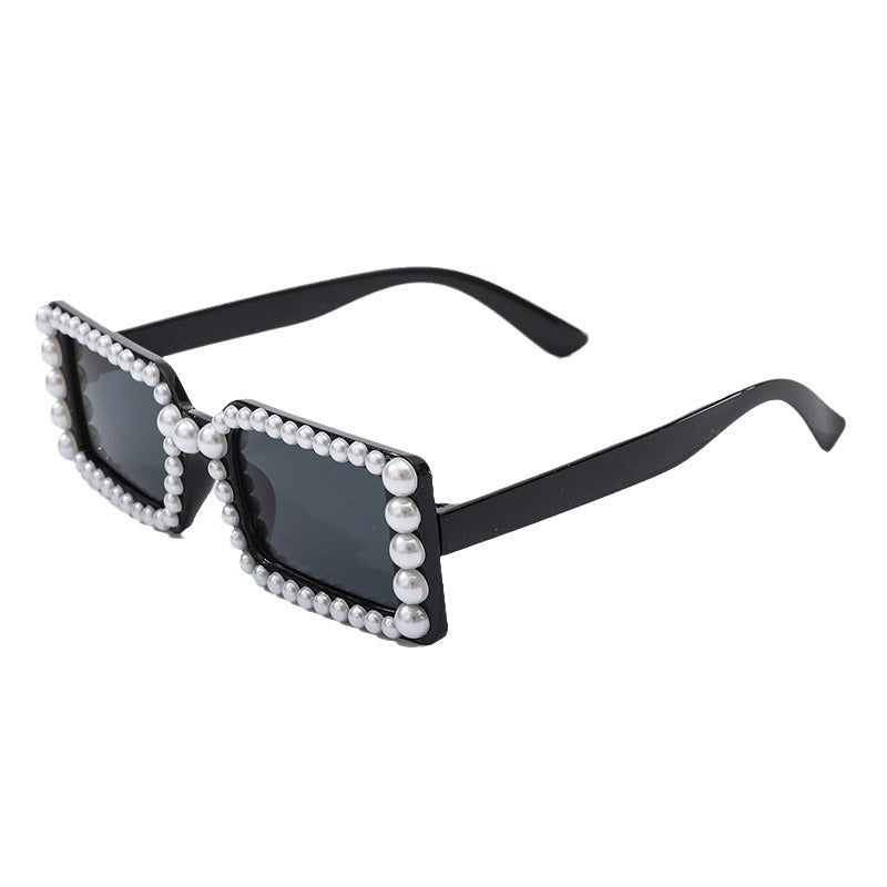 Pearl-Embellished Retro Sunglasses Kalsten