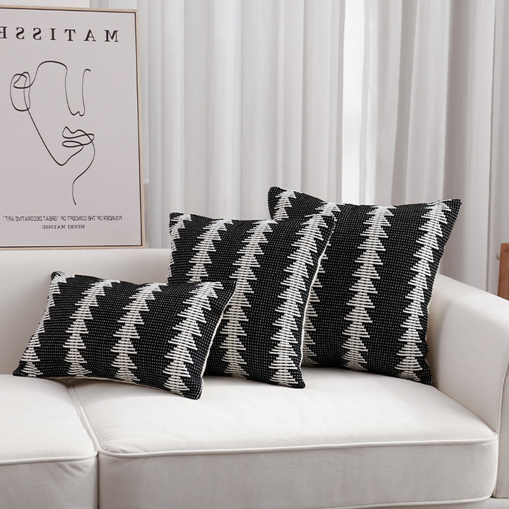 Handwoven Decorative Pillowcase with Geometric Ethno Pattern Kalsten