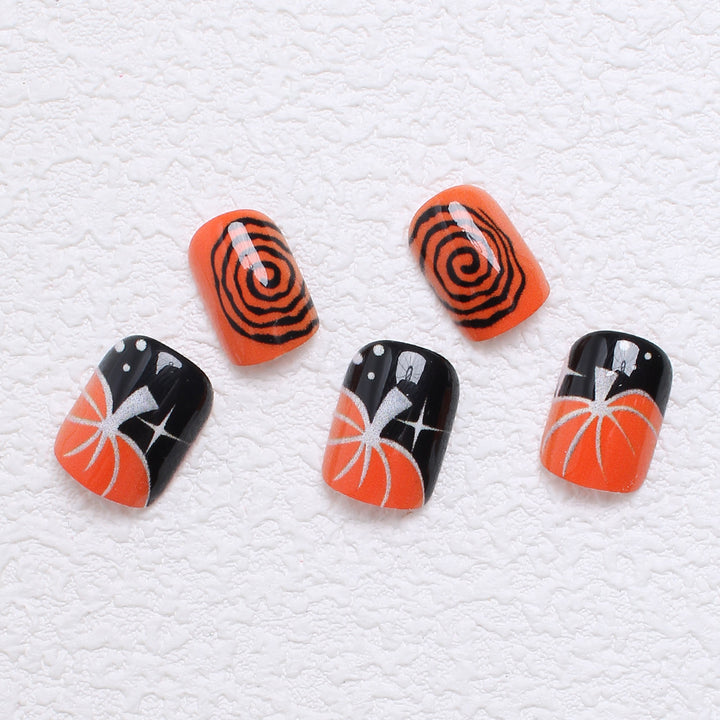 Acrylic nail set with creative Halloween designs Kalsten