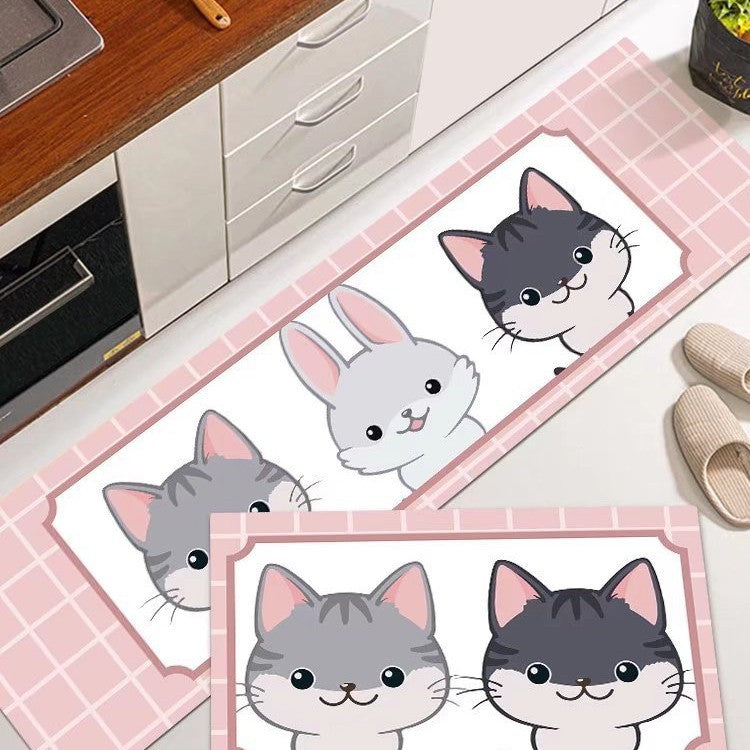 Cat-Themed Kitchen Mat Kalsten