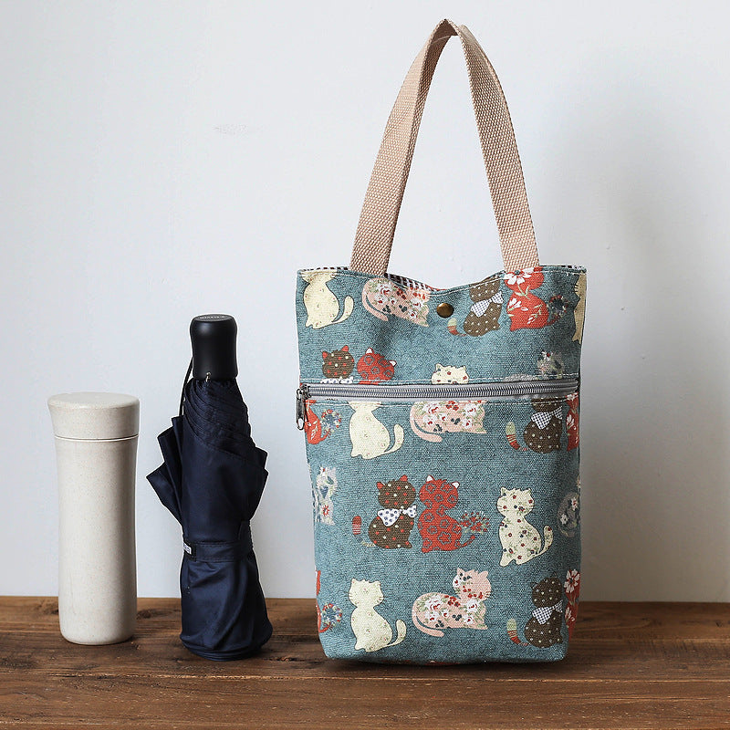 Stylish Cat-Themed Tote Bag Kalsten