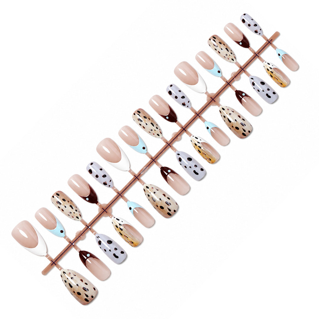 Fashionable animal print artificial nail set Kalsten