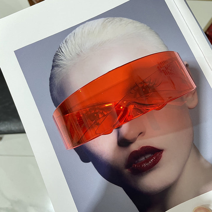 Women futuristic visor-like sunglasses Kalsten