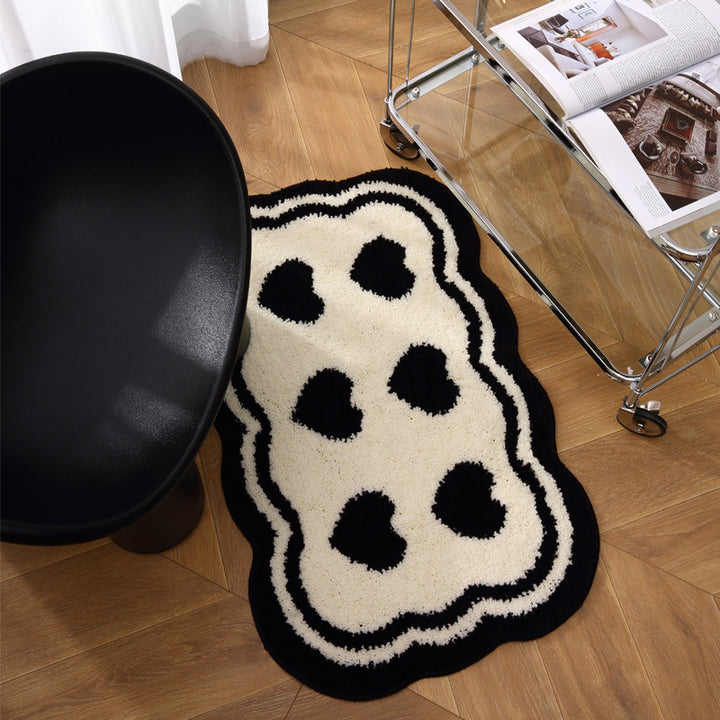 Decorative Heart-Shaped Rug