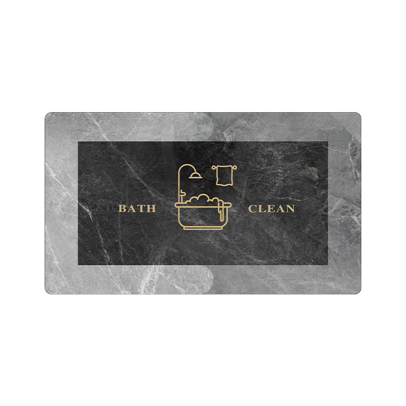 Oval Floral Design Area Mat