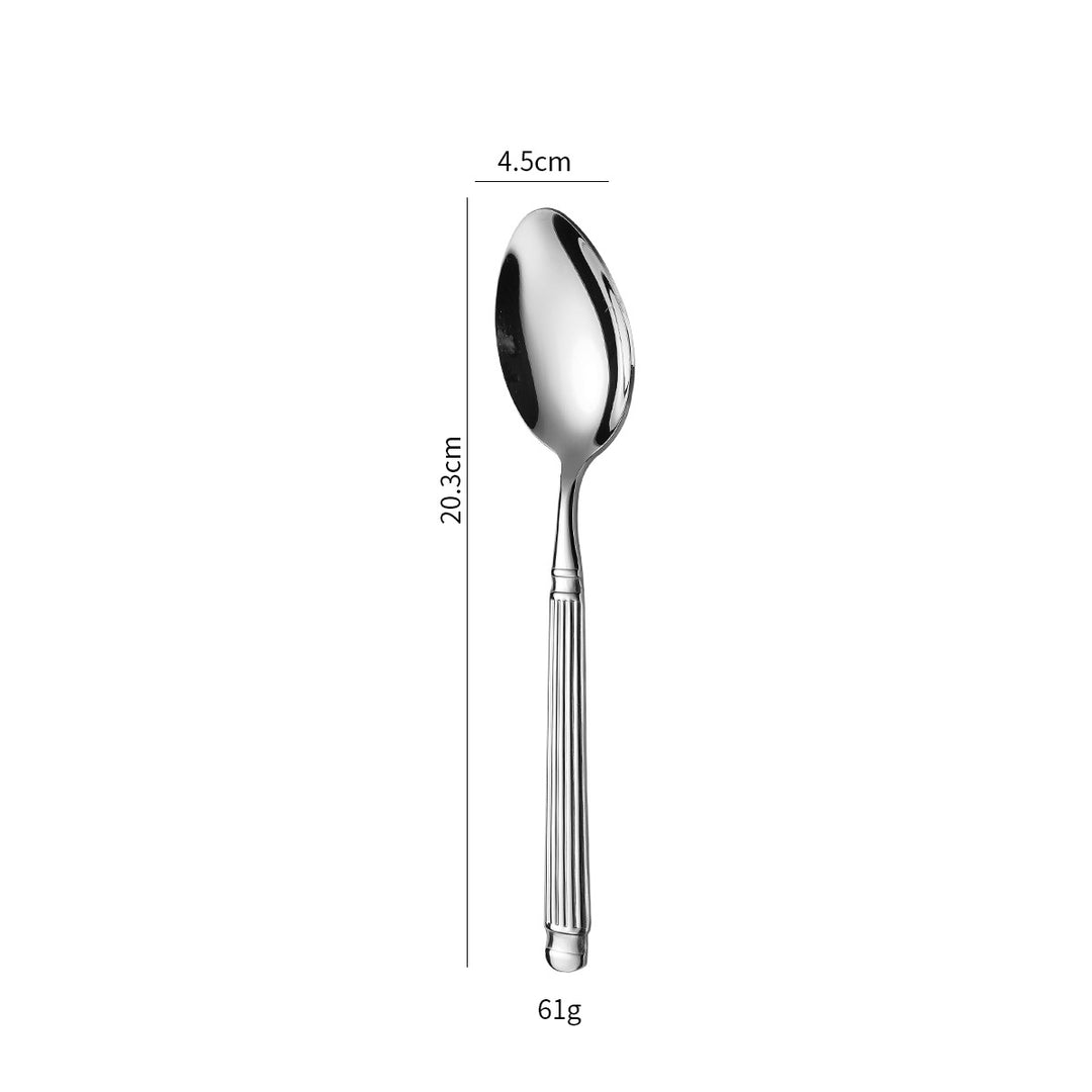 Elegant dessert spoon with exclusive surface design Kalsten