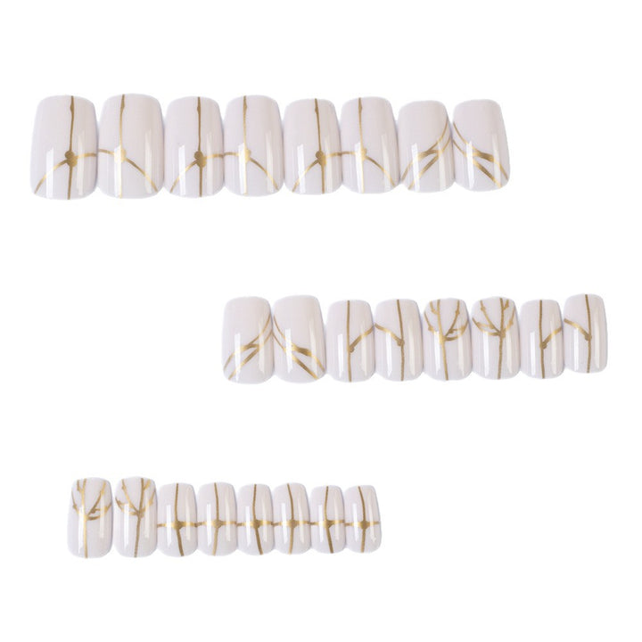 Artificial nails with delicate leaf design Kalsten