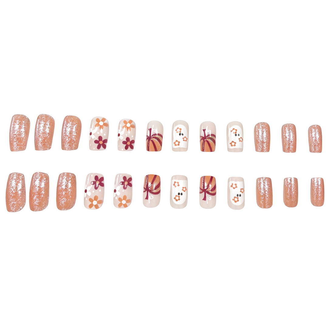 Festive Autumn-Themed Nail Art Set Kalsten