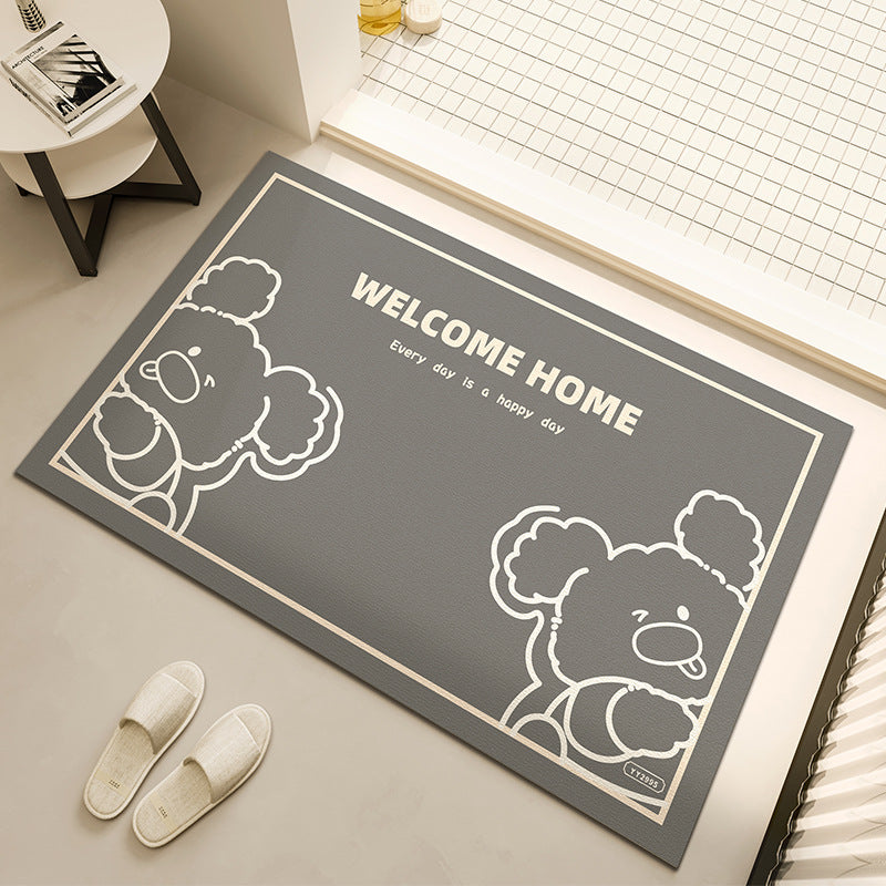 Fun Family-Themed Indoor Floor Mat
