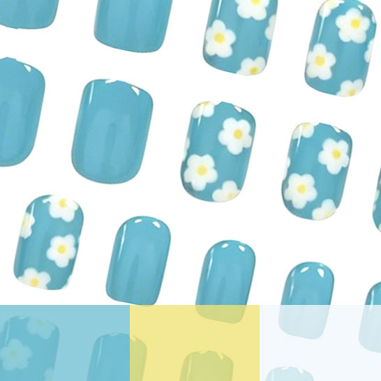 Floral Pattern Acrylic Nail Art Enhancements Kalsten