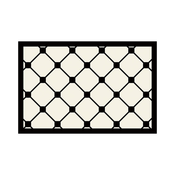 Checkerboard-Themed Welcome Mat