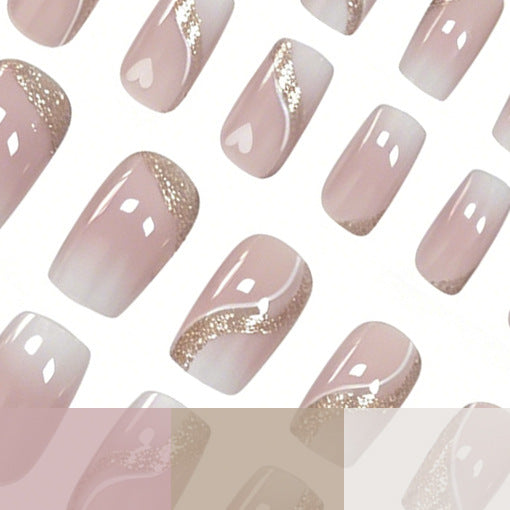 Elegant Glittery Nail Art Extensions Kalsten