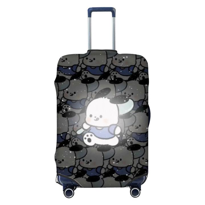 Unisex hard-shell cabin trolley with vintage travel illustration, 360° swivel wheels and telescopic handle Kalsten