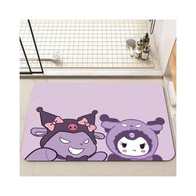Playful Cartoon-Themed Bath Mat Kalsten