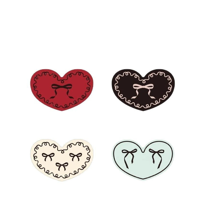 Heart-Shaped Plush Bath Mat Kalsten