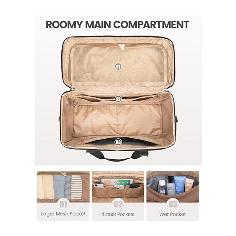 Elegant cosmetic storage bag with removable organizer Kalsten