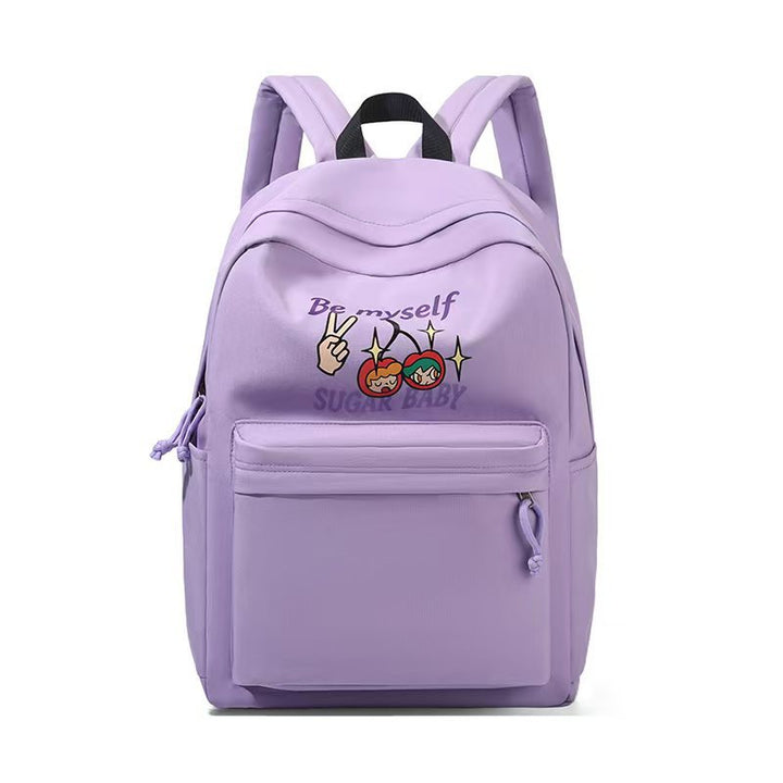 Backpack with Creative Cartoon Print and Multiple Practical Compartments Kalsten