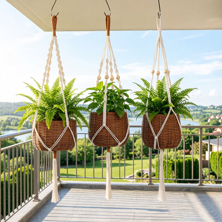 Hanging Woven Basket