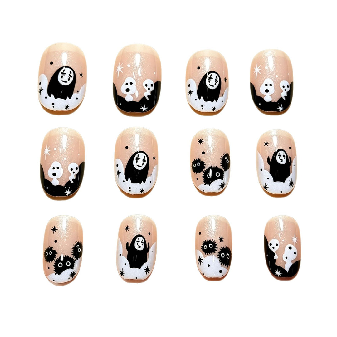 Halloween-Themed Fun Press-On Nail Art Kalsten