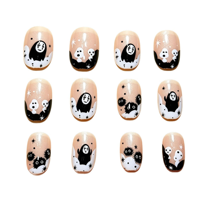 Halloween-Themed Fun Press-On Nail Art Kalsten