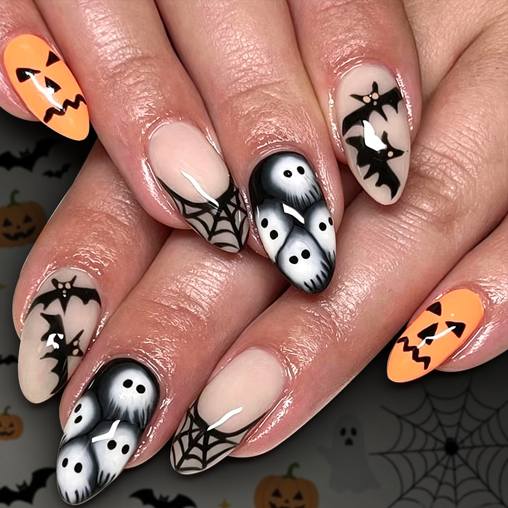 Halloween-Themed Gel Nail Art Kalsten