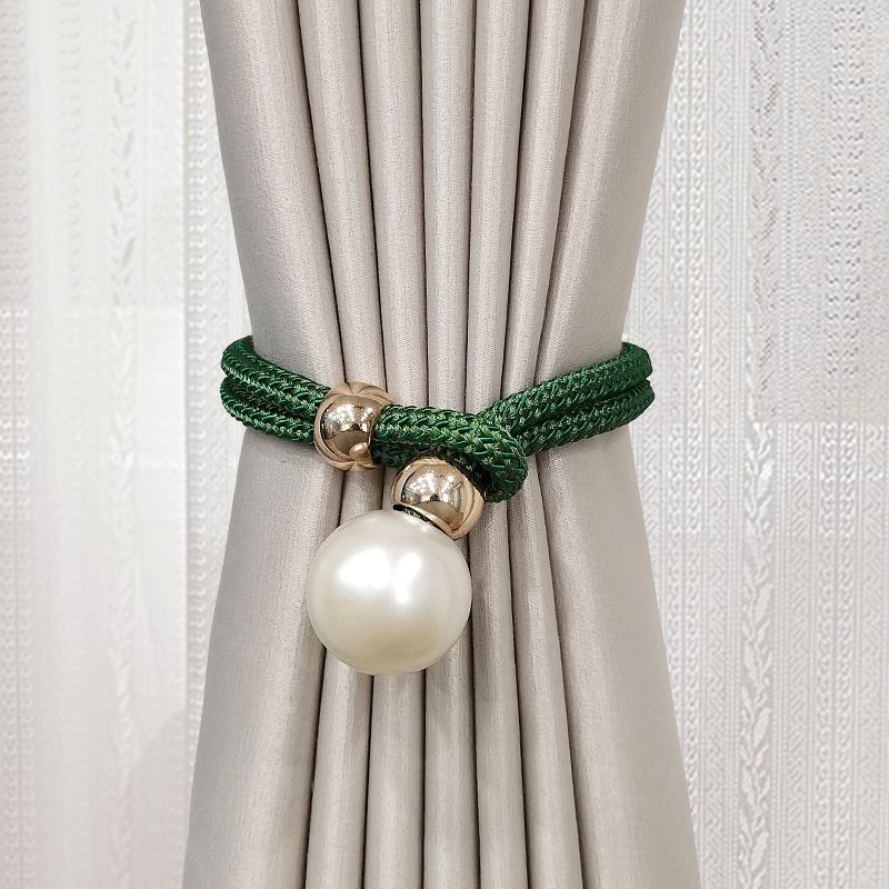 Elegant curtain tieback with decorative pearl Kalsten