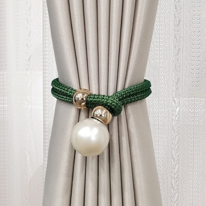 Elegant curtain tieback with decorative pearl Kalsten