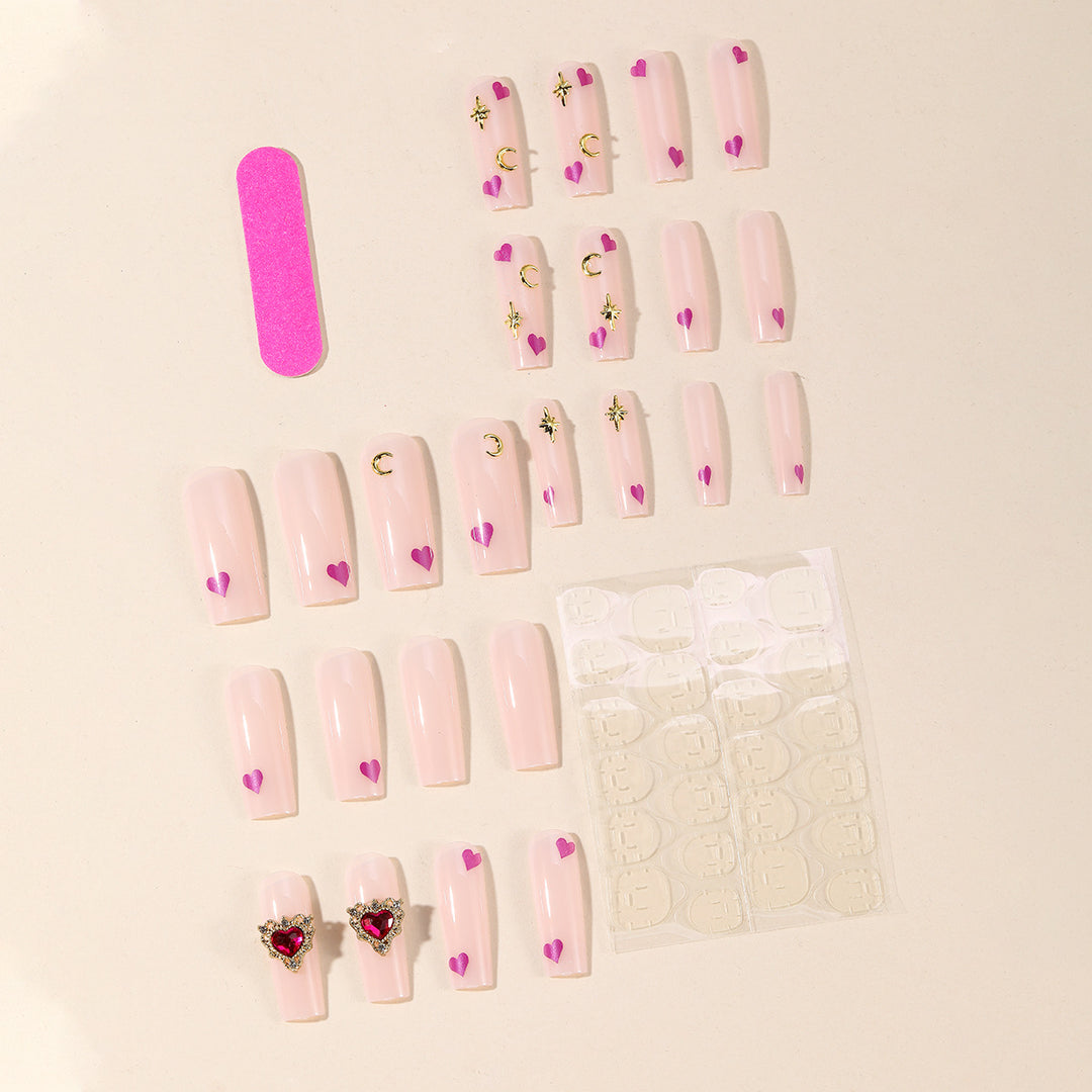 Artistic 3D Heart Nail Art Kalsten