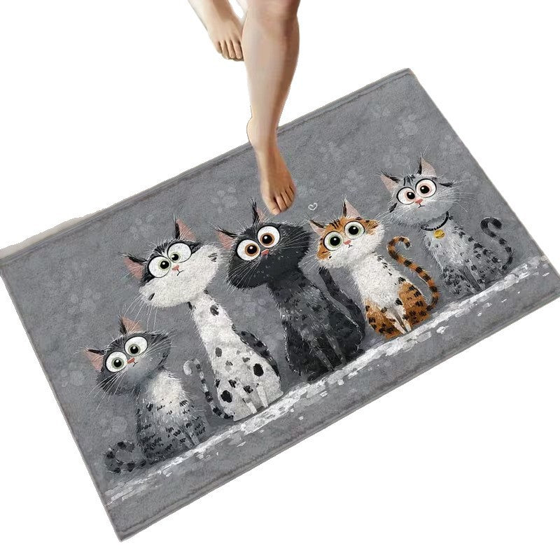 Cute Cat-Themed Doormat Kalsten