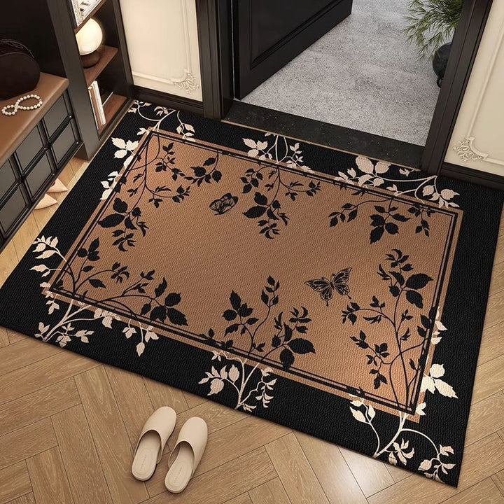 Elegant Floral Entrance Mat