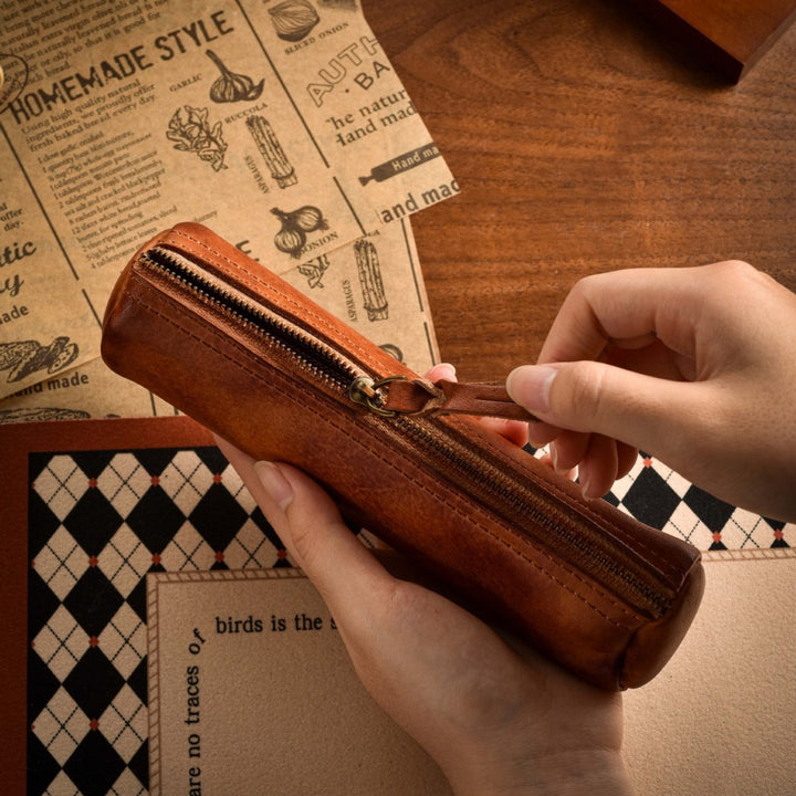 Premium Leather Pencil Case