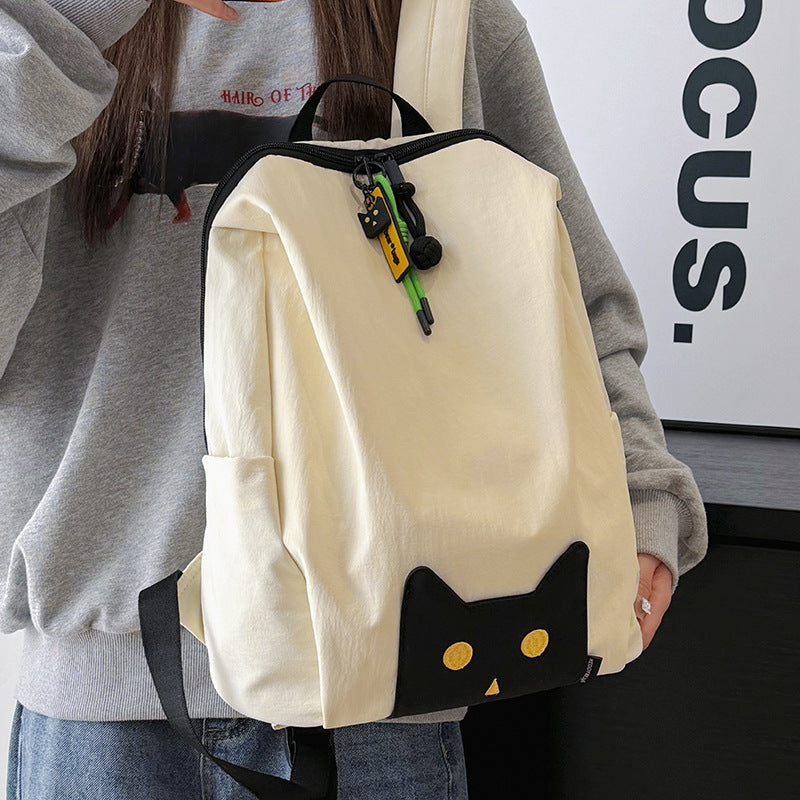Playful Cat-Themed Casual Backpack Kalsten