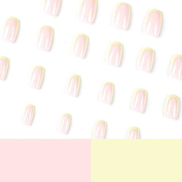 Artistic nail extensions with elegant French tip and modern accents Kalsten