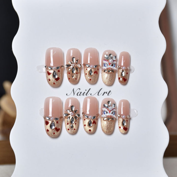 Luxury Decorative Press-On Nails Kalsten