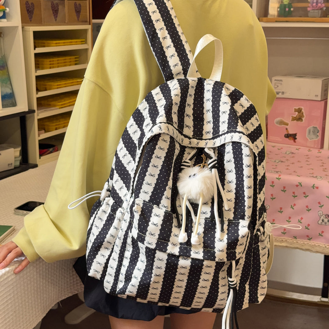 Playful Striped Backpack