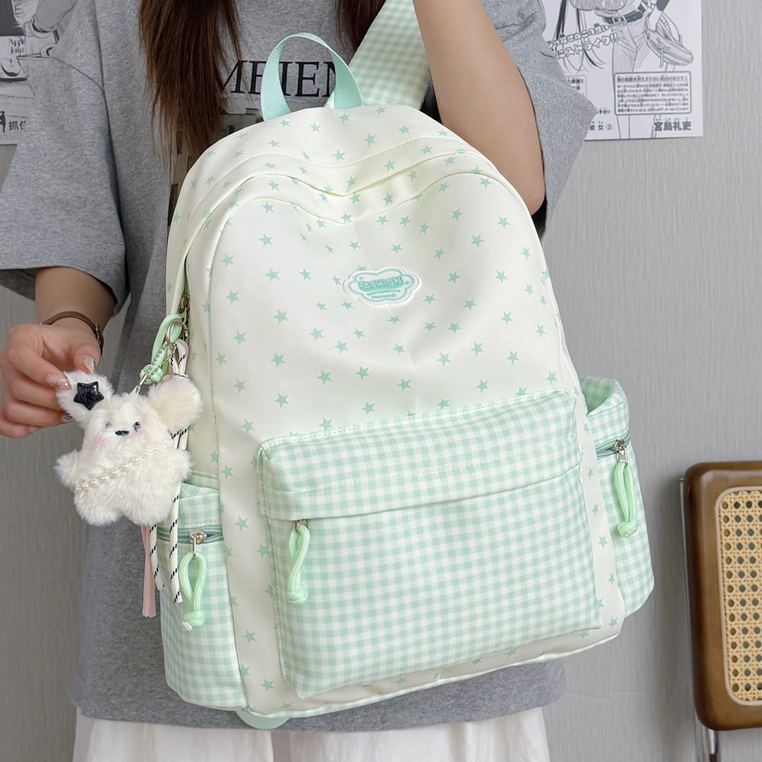 Fun Sparkly Star-Embellished School Backpack Kalsten