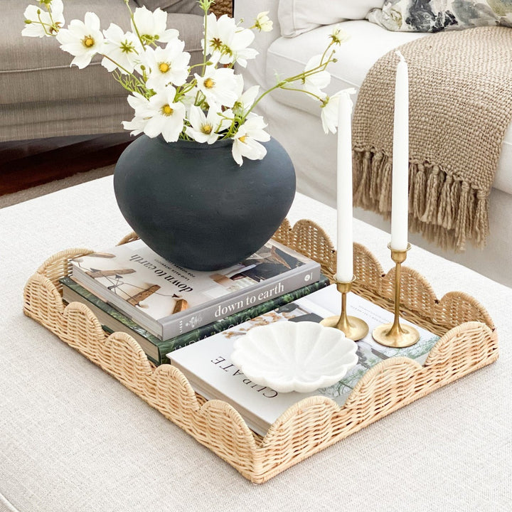Decorative Woven Serving Tray Kalsten