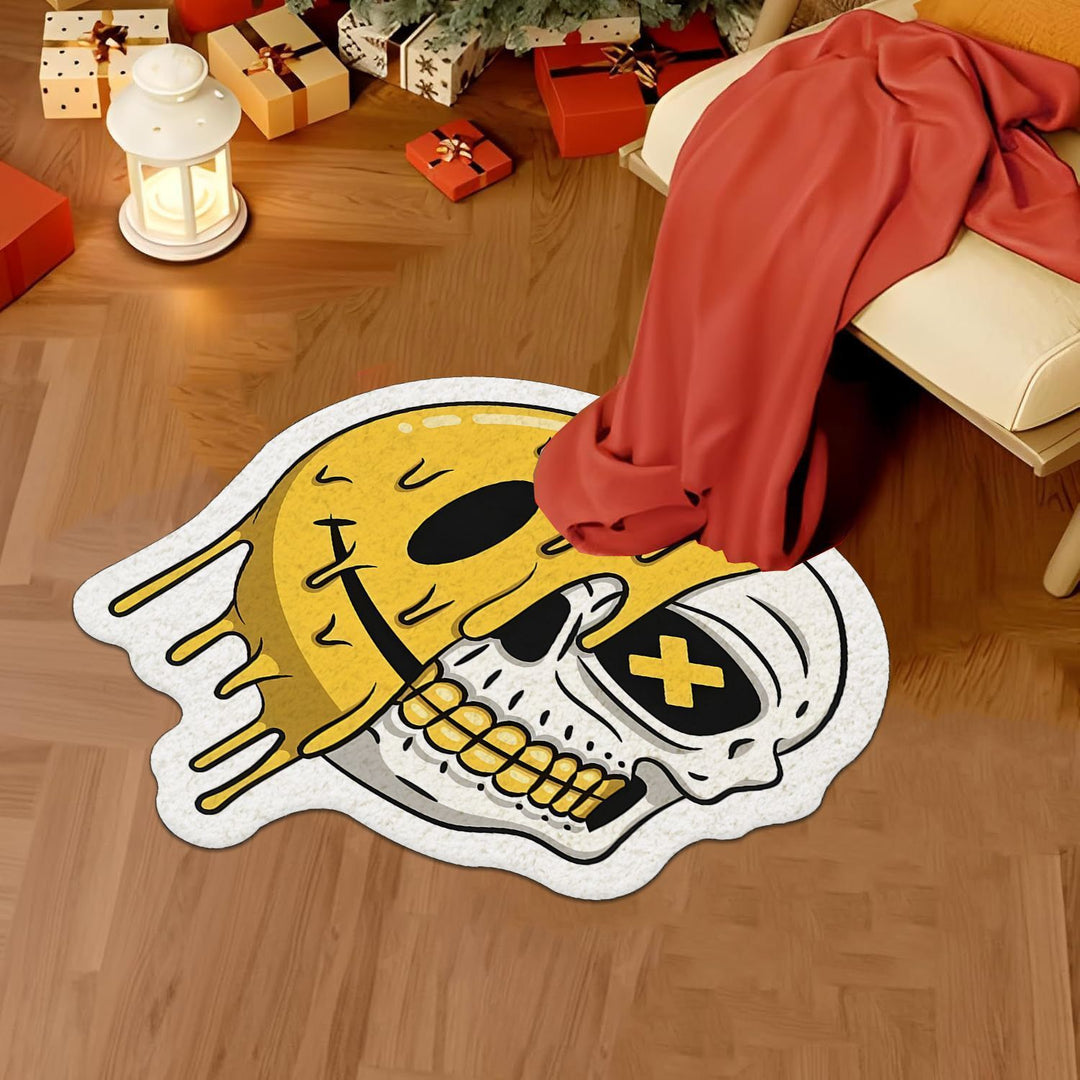 Artistic Skull-Themed Area Rug Kalsten