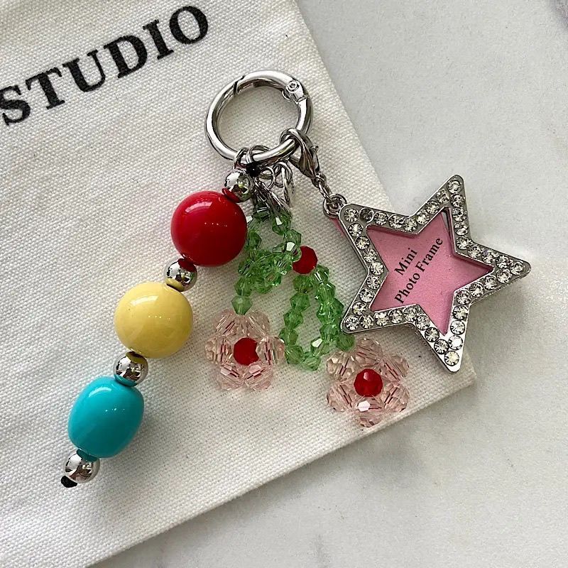 Playful Beaded Charm Keychain Kalsten