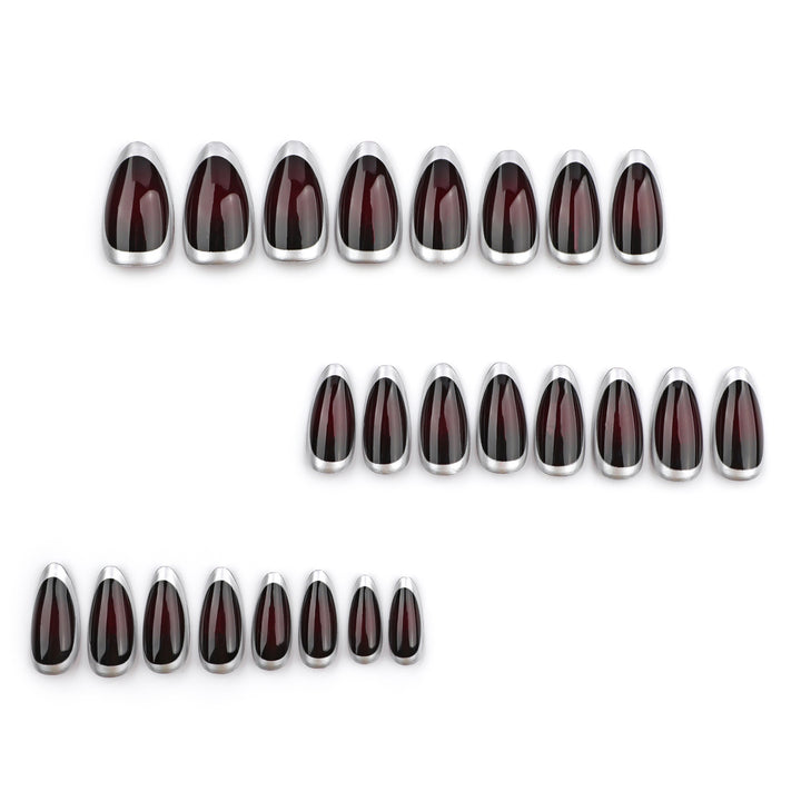 Stylish stiletto nails with elegant shine Kalsten