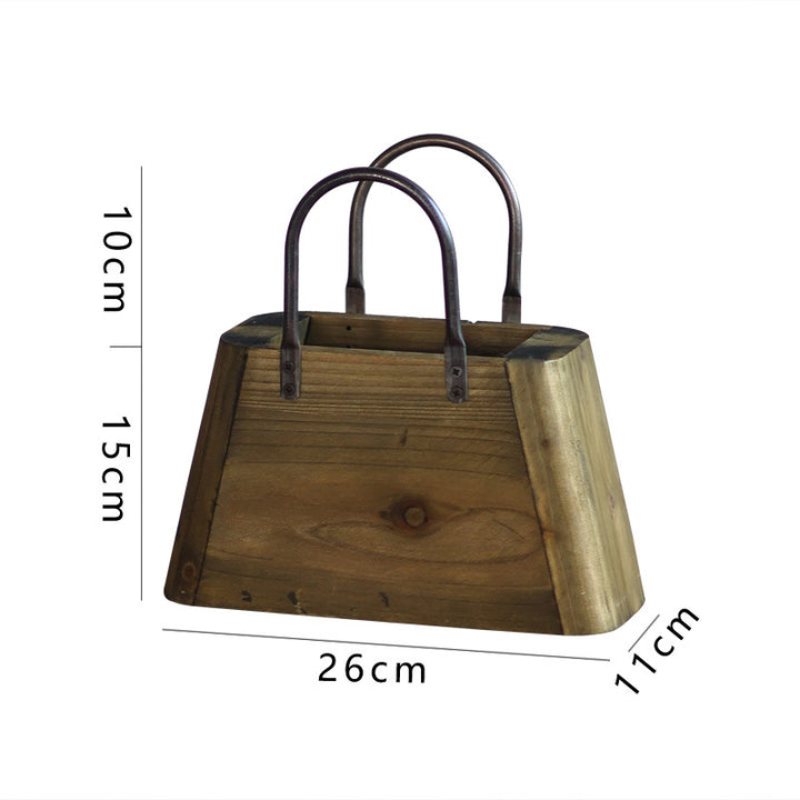 Wooden container with handles Kalsten