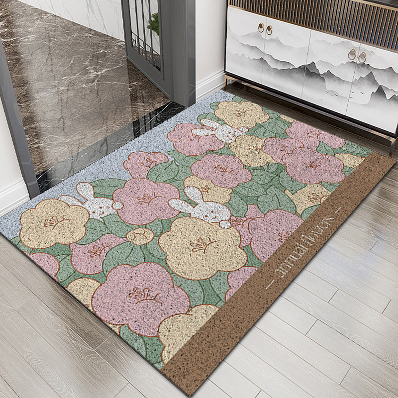 Floral Patterned Entryway Mat