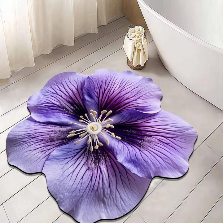 Floral Shaped Bath Mat
