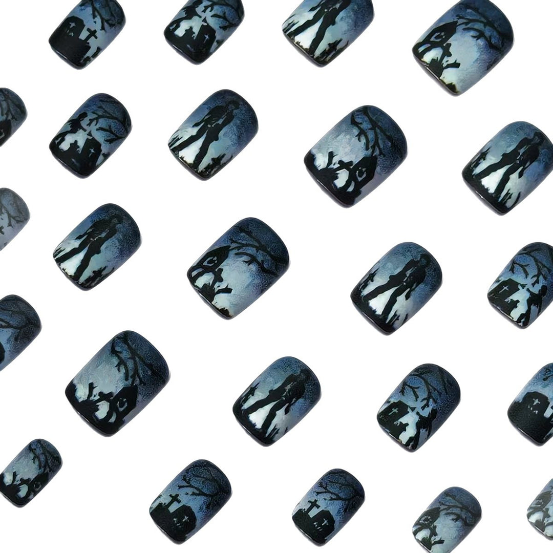 Creative Nail Art in Spooky Gravestone Design Kalsten